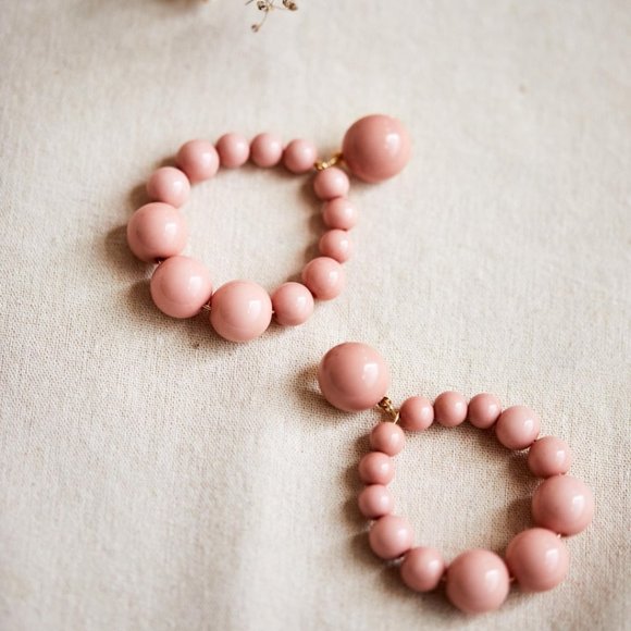 Sezane Jewelry - NWT Sezane Charlie Earrings Beige Pink